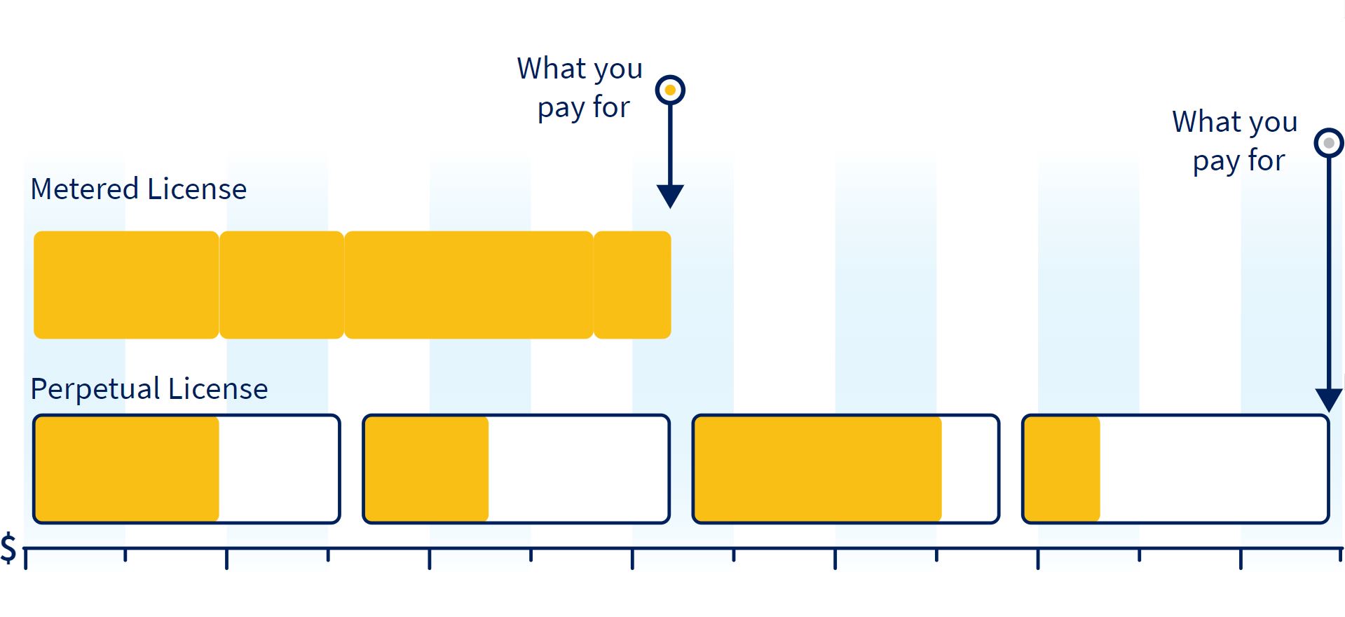 Load balancer metered licensing