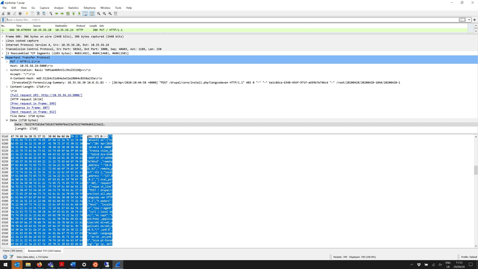 Abbildung 2: LoadMaster Wireshark Trace