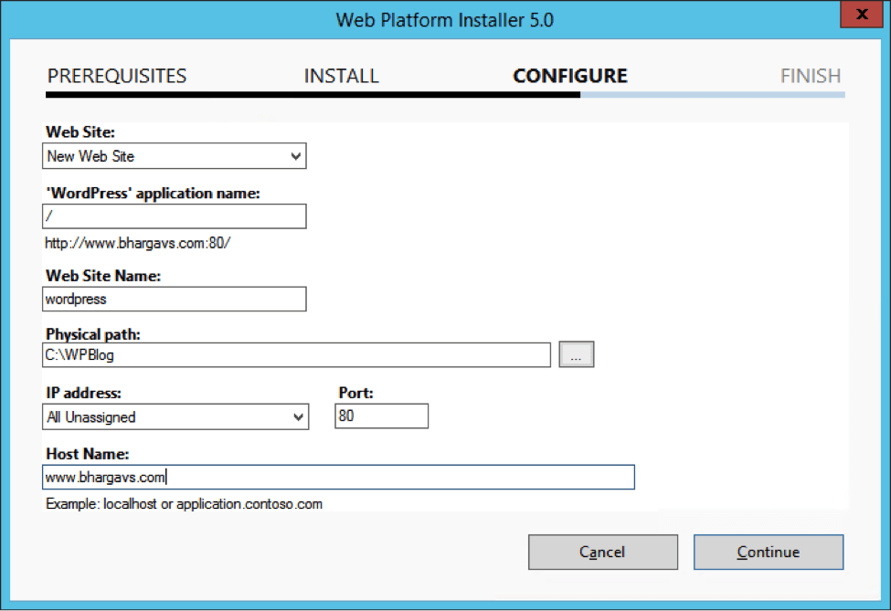 WordPress in Azure deployment guide